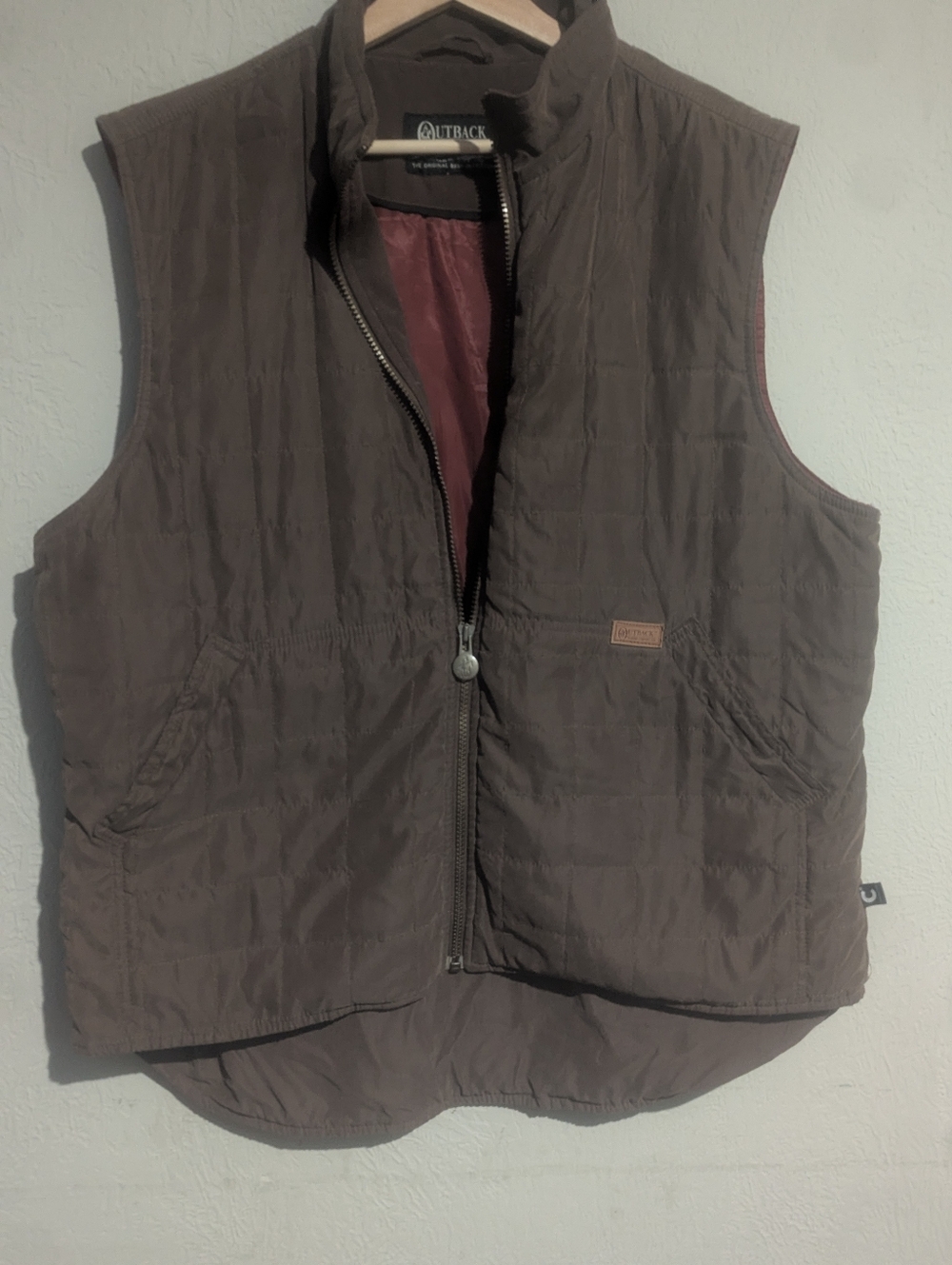 Outback Trading Company Quilted Vest - Slate Brown